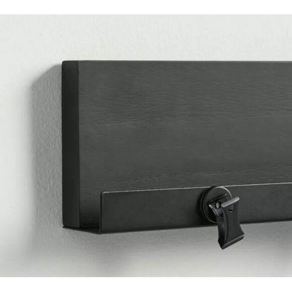 Pottery Barn Temple Street Frame Clip System -Black Floating Metal Shelf - Picture 4 of 8